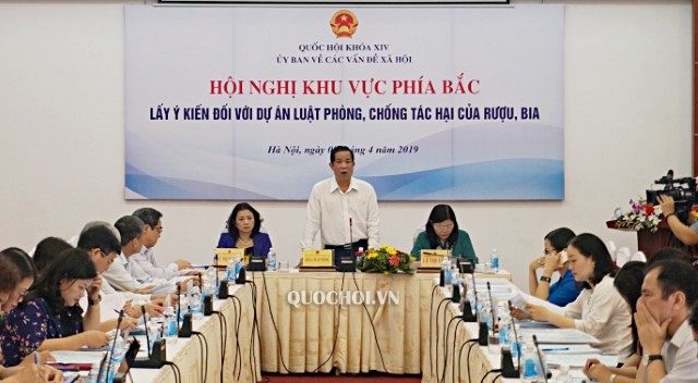 HỈNH ẢNH HỘI NGHỊ LẤY Ý KIẾN ĐỐI VỚI DỰ ÁN LUẬT PHÒNG, CHỐNG TÁC HẠI CỦA RƯỢU, BIA KHU VỰC PHÍA BẮC